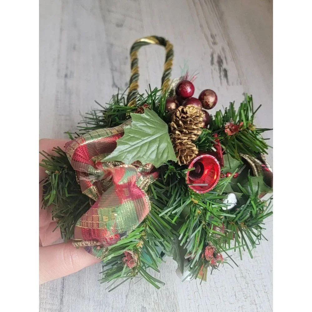 Green bell door knocker‎ hanging Xmas decor